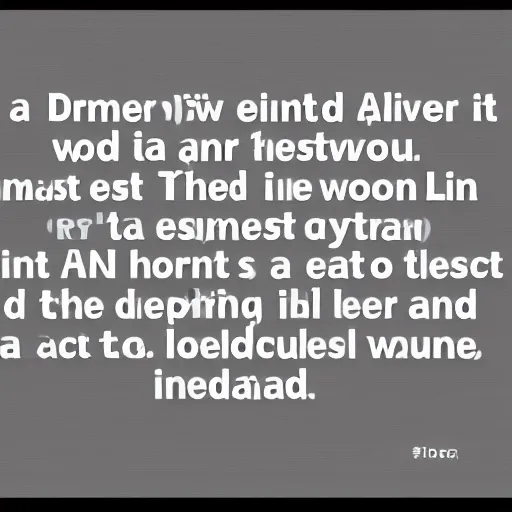 Prompt: an AI driven prompt that was easy to read in English. It was an inspirational line of text that told the AI the best image to create.