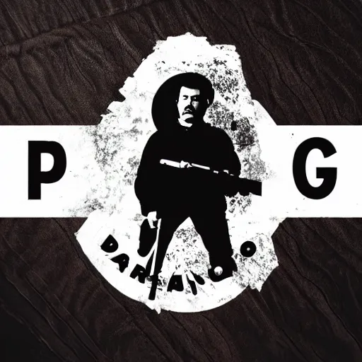 Image similar to logo inspired by cjng and pablo escobar, dark gritty