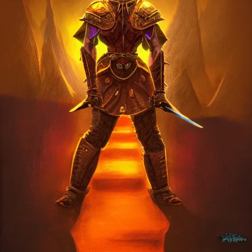 Prompt: Bright, colorful, realistic dark gritty individual elder scrolls morrowind golden saint full body backlighting, kodachrome, high contrast, highly detailed, sharp focus, digital painting, concept art, illustration, trending on artstation, comic book by Alex Ross cover art