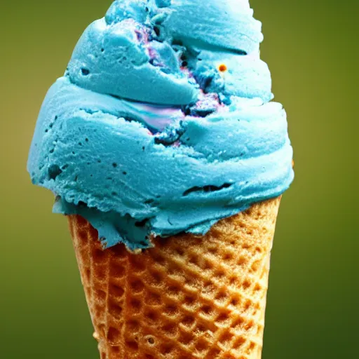 Image similar to a moldy ice cream cone