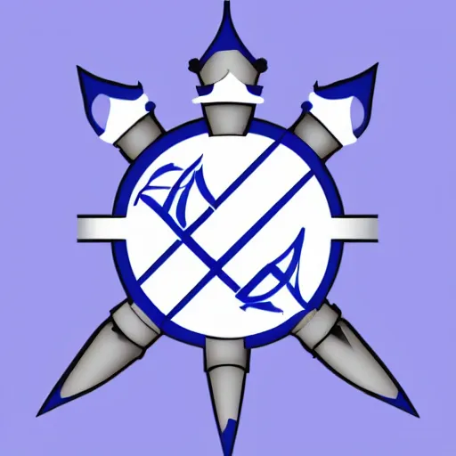 Image similar to bullet with a blue crown logo
