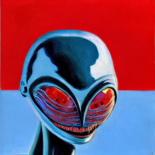 Image similar to alien by wayne thiebaud