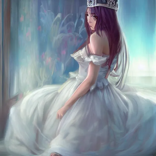 Image similar to princess by wlop