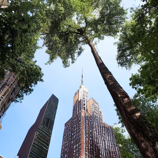 Prompt: the tallest tree in NewYork city