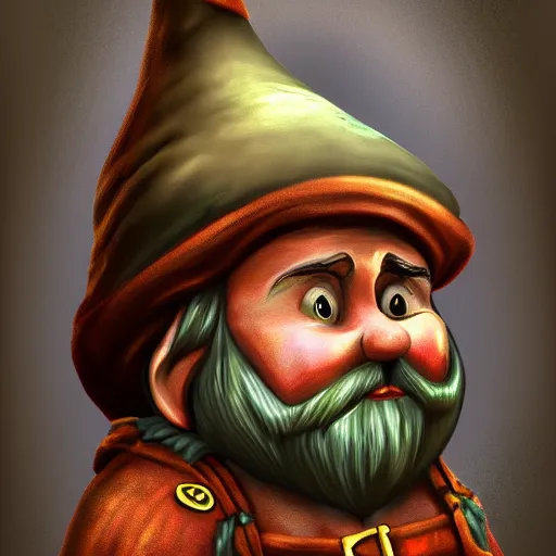 Image similar to gnome, fantasy digital art