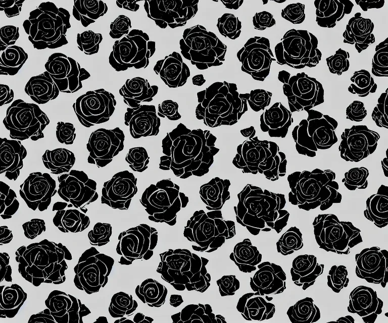 Prompt: black roses
