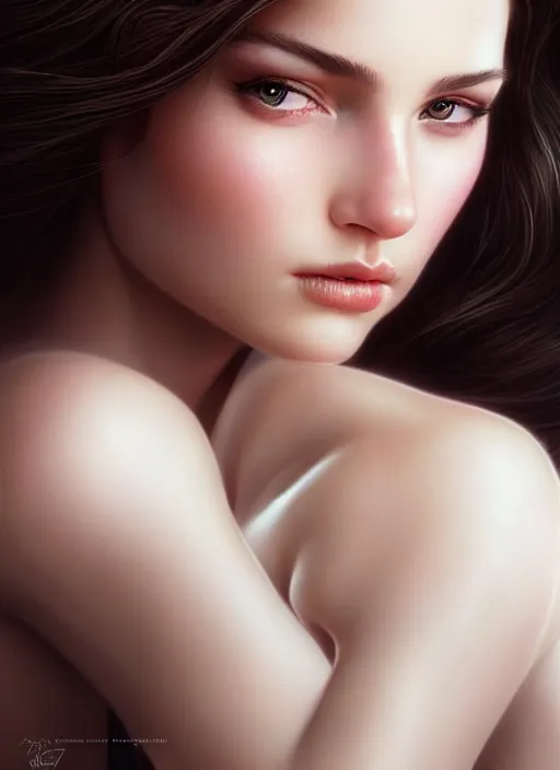 Prompt: a gorgeous female photo, professionally retouched, soft lighting, feather hair, realistic, smooth face, perfect eyes, wide angle, sharp focus on eyes, 8 k high definition, insanely detailed, intricate, elegant, art by artgerm and greg rutkowski and j scott campbell