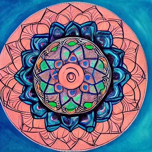 Image similar to salmon mandala