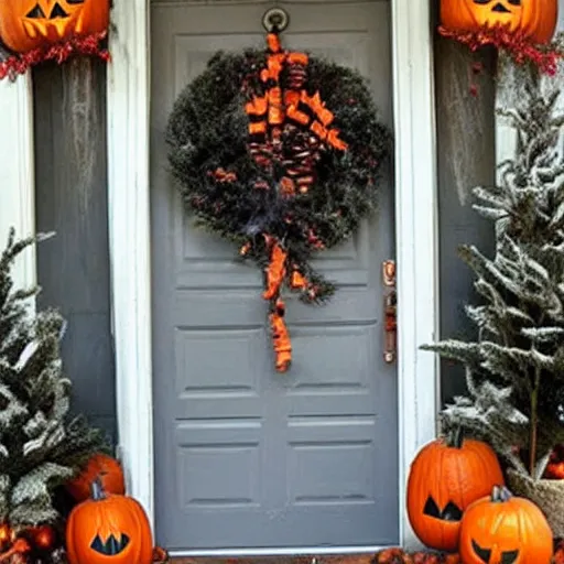 Prompt: homemade halloween themed christmas decoration ideas