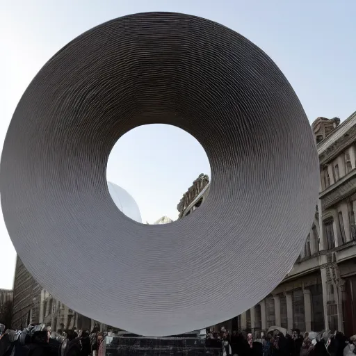 Prompt: a photo Anish Kapoor latest sculpture