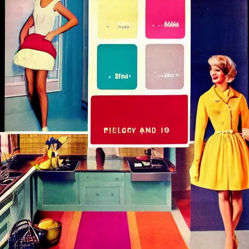 Image similar to trendy colors 1 9 6 0