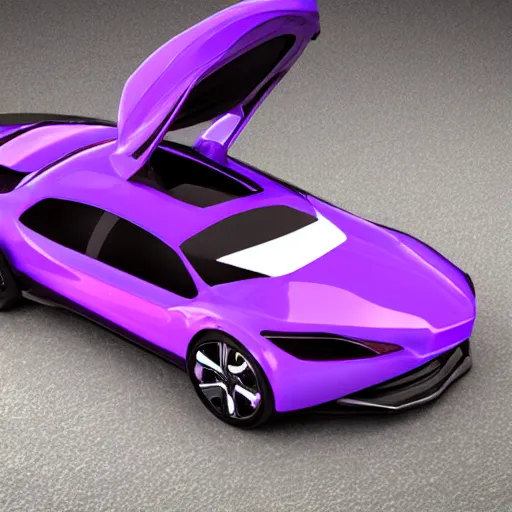 Image similar to Purple car drom the future