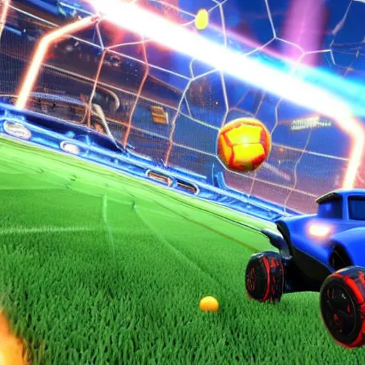 Image similar to adriano celentano in rocket league