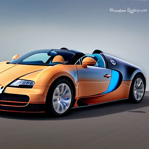 Prompt: bugatti veyron on a cloud w 1 0 2 4