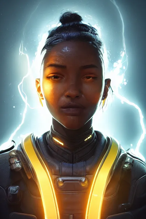 Image similar to portrait of wraith from apex legends, digital art, character portrait, highly detailed, trending on artstation, lens flare, atmosphere, hyper realistic, cinematic lightning, sharp focus, unreal engine 5, extreme details perfect face, pretty face, fine - face, illustration, 8 k, ultra texture, masterpiece