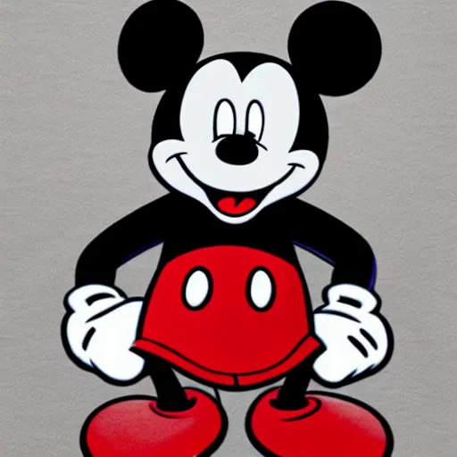 Image similar to a Mickey Mouse knockoff