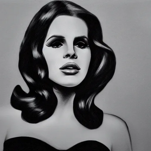 Image similar to Lana del rey portrait, photorealistic, studio