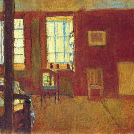 Prompt: a painting in the style of edouard vuillard.