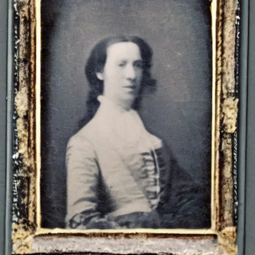 Prompt: photograph from the 1700s, nature, faded, blurry, faded, blurry, faded, blurry, unclear, first ever photograph