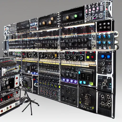 Image similar to a giant modular synth