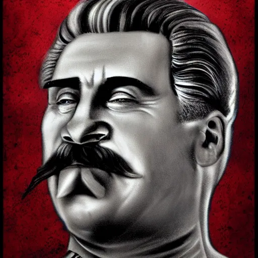 Image similar to bodyhorror portrait of josef stalin abomination, photo - realistic, color image, 2 k, highly detailed, by h. r. giger