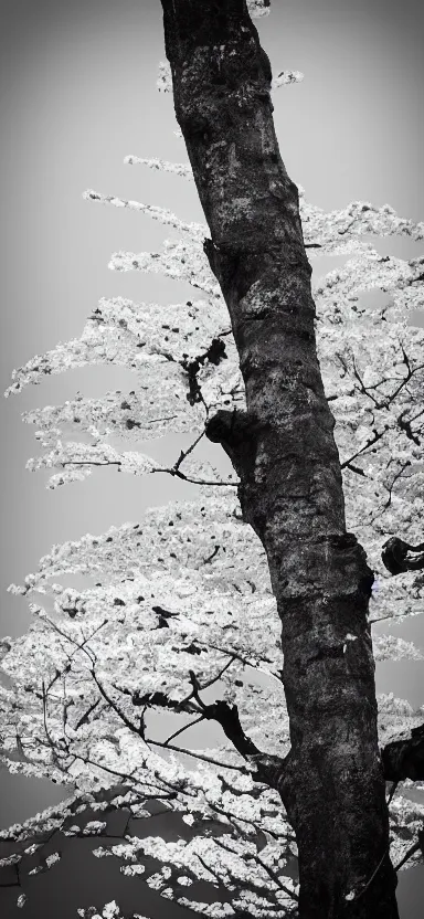 Prompt: “ a portrait photo of tyrannosaurus as little kid at a sakura tree, side shot, by shunji dodo, 8 k resolution, black and white photo, high quality ”