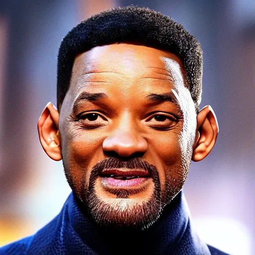 Prompt: Will Smith as Black panther 4K detail