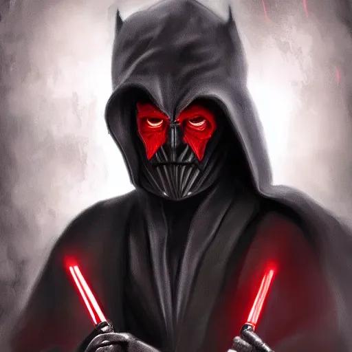 Prompt: digital painting of a dark lord of the sith, very realistic