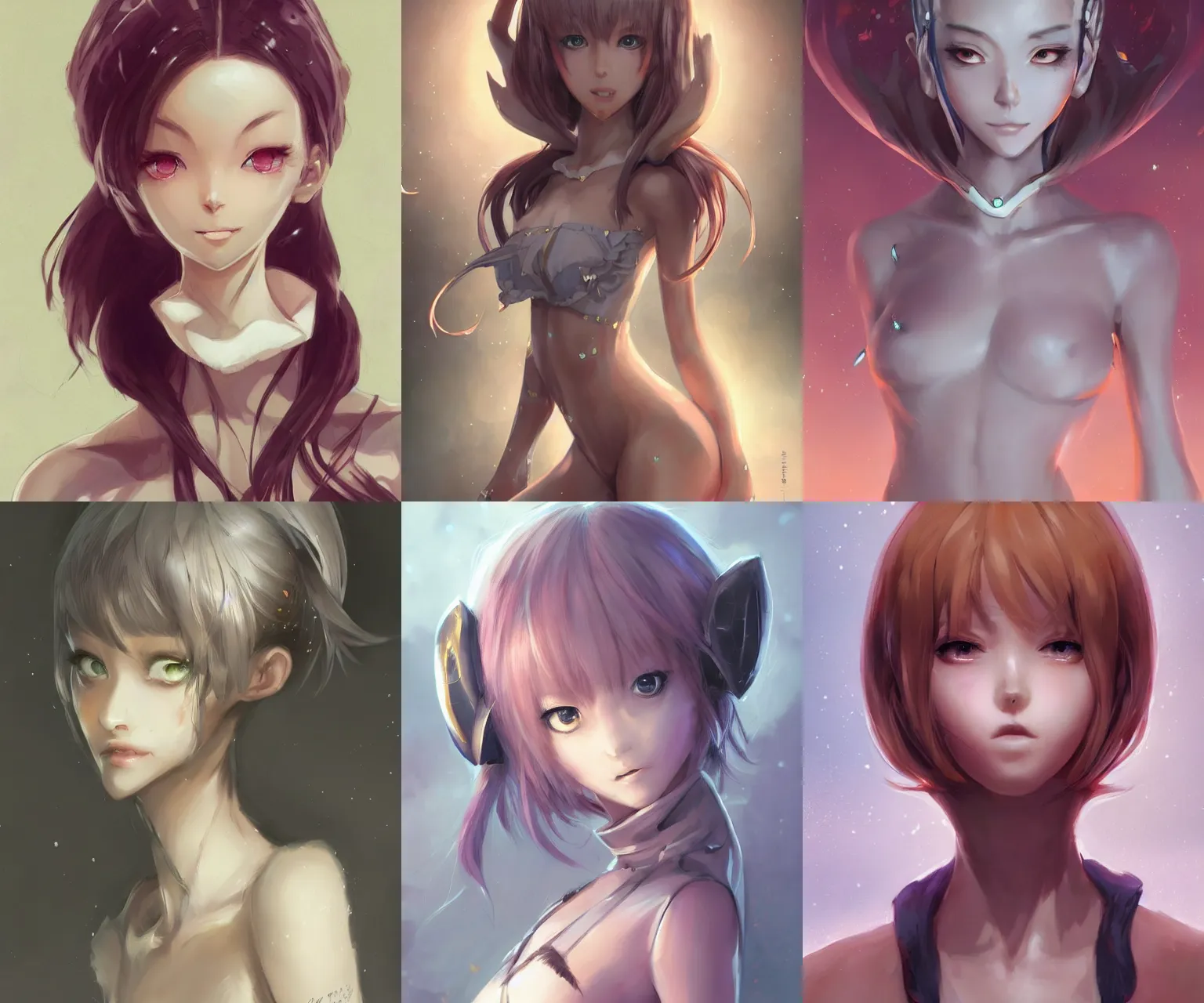 Prompt: character concept art of a beautiful anime alien girl | | cute - fine - face, pretty face, realistic shaded perfect face, fine details by stanley artgerm lau, wlop, rossdraws, james jean, andrei riabovitchev, marc simonetti, and sakimichan, tranding on artstation