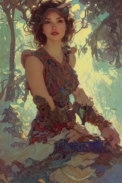 Image similar to Joan Weldon portrait, fantasy, elegant, intricate, by Stanley Artgerm Lau, greg rutkowski, thomas kindkade, alphonse mucha, loish, norman Rockwell