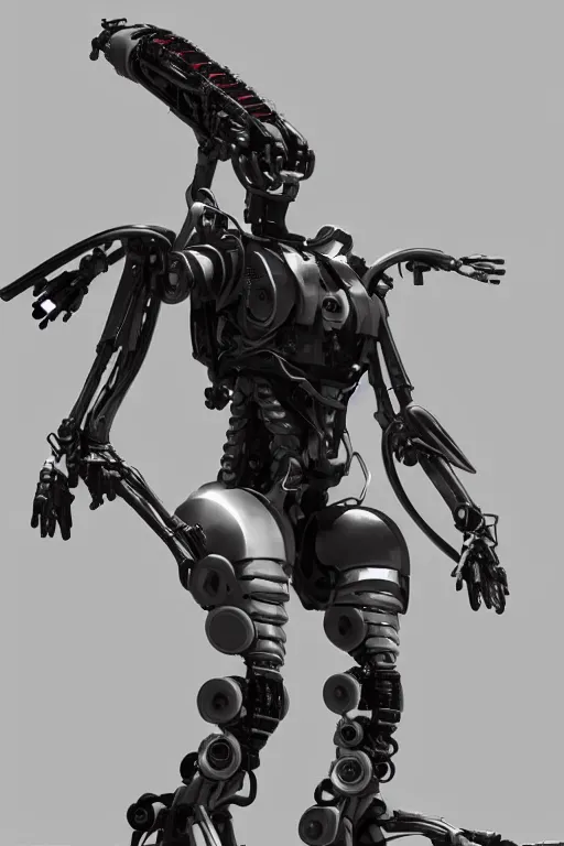 Image similar to a scifi robot made by weta workshop, futuristic, punk, sci - fi, hard surface modeling, concept art, boston dynamics,