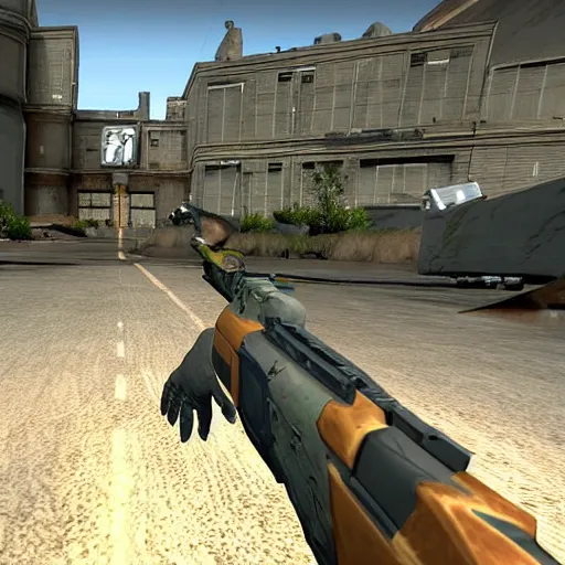 Image similar to dinosaurs getting flashbanged in CSGO