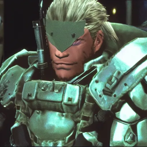 Image similar to “ a still of bowser in metal gear solid ( 1 9 9 8 ) ”