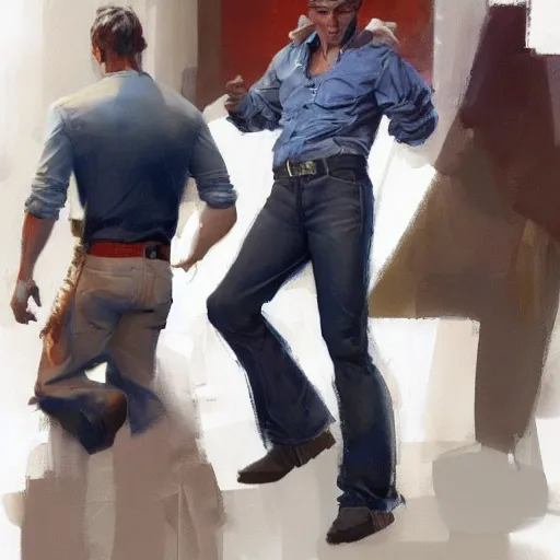 Image similar to jeans. by Craig mullins, Steve Purcell, Ralph McQuarrie. Trending on artstation. fashion, Centered image