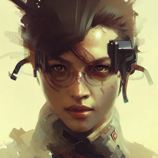 Image similar to Portrait of Ronin from Rogue company ,highly detailed, digital painting, artstation, concept art, sharp focus, illustration, art by greg rutkowski and alphonse mucha