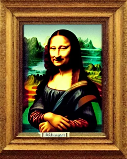 Image similar to paul chuckle as the mona lisa