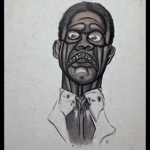 Image similar to 1 9 3 0 s mississippi bluesman with no mouth!!!, photorealistic!!!!, creepypasta, liminal, dark, gritty