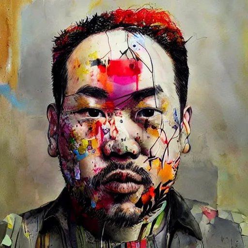 Image similar to interesting portraits by david choe