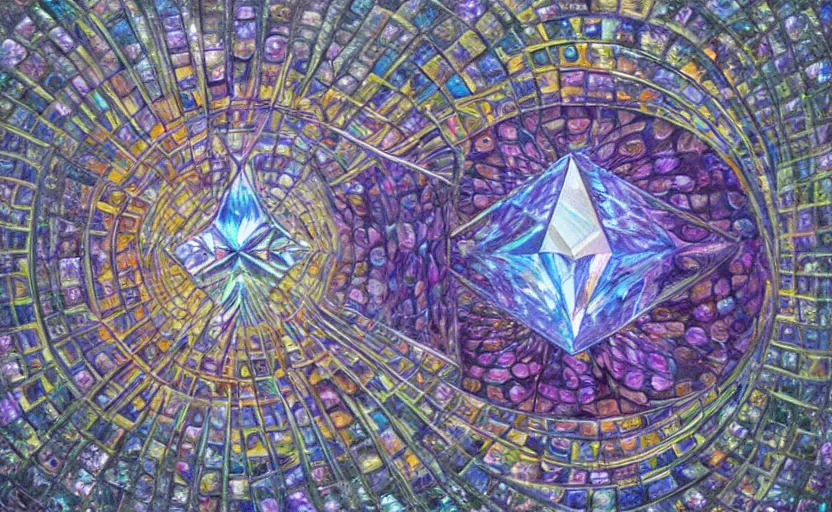 Prompt: a Photorealistic dramatic hyperrealistic diamond, gems, by Alex Grey