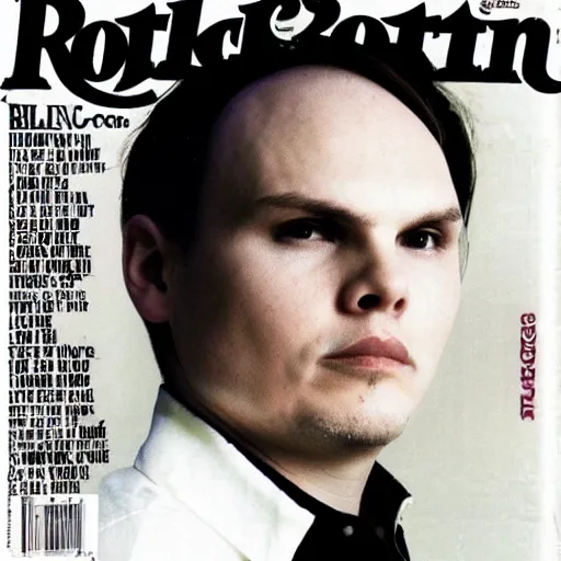 Image similar to 2 1 year old billy corgan 1 9 9 6 rock tour photograph, rollingstone magazine