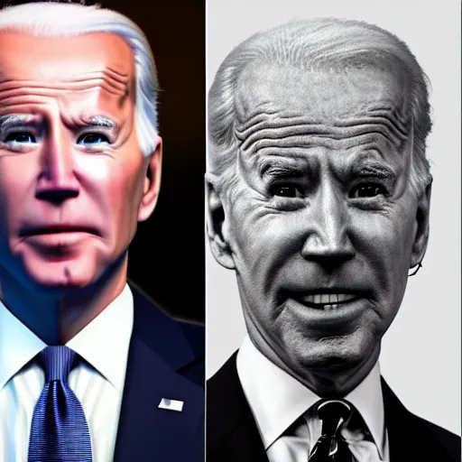 Image similar to long nose man, long nose, joe biden with long nose