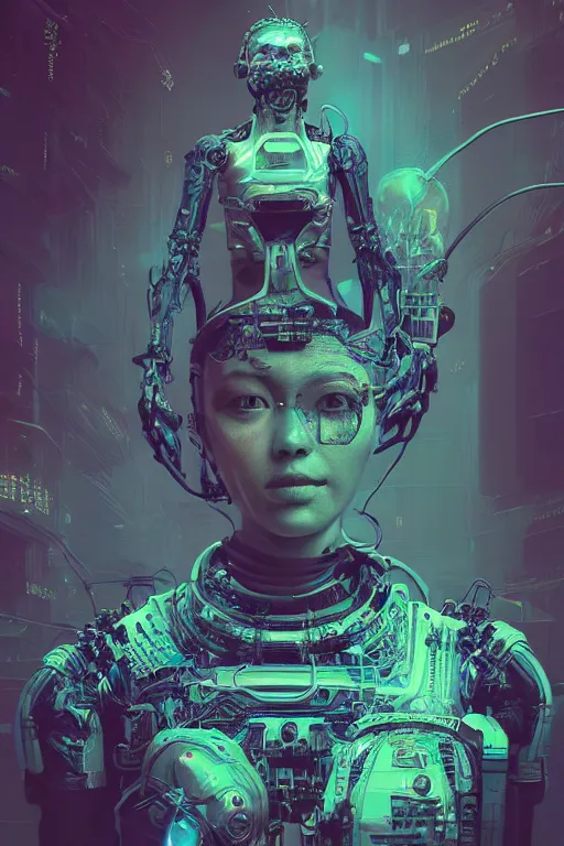 Image similar to hyperrealistic portrait of a woman monster astronaut, full body portrait, well lit, intricate abstract. cyberpunk, intricate artwork, by Tooth Wu, wlop, beeple. octane render,in the style of Jin Kagetsu, James Jean and wlop, highly detailed, sharp focus, intricate concept art, digital painting, ambient lighting, 4k, artstation