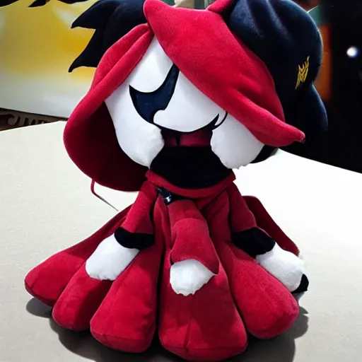 Prompt: cute fumo plush of the tyrant king who none dare oppose, anime character