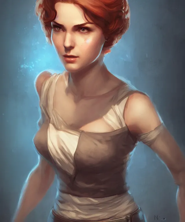 Prompt: nora from fallout by charlie bowater and titian and artgerm, full body portrait, intricate, face, elegant, beautiful, highly detailed, dramatic lighting, sharp focus, trending on artstation, artstationhd, artstationhq, unreal engine, 4 k, 8 k