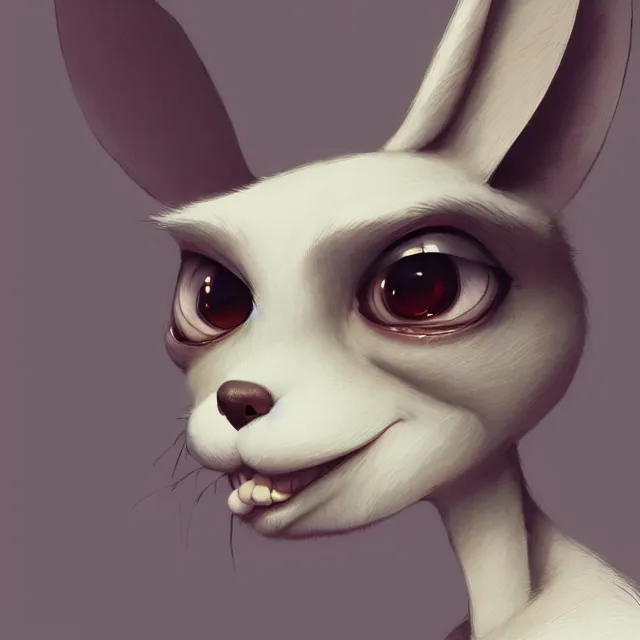 Image similar to a beautiful portrait of a cute anthropomorphic humanoid fursona. big eyes. character design by cory loftis fenghua zhong ryohei hase isma