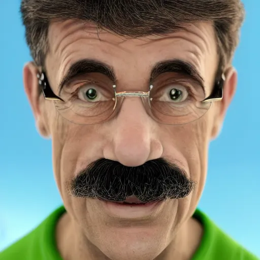 Image similar to stunning award winning hyperrealistic hdr 8 k highly detailed portrait photo of luigi as a real human