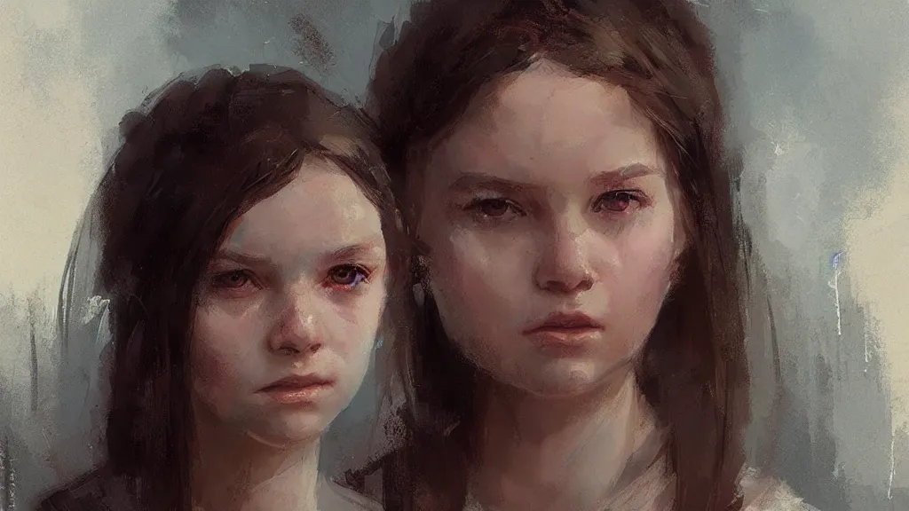 Prompt: A decent young girl portrait by Greg Rutkowski.