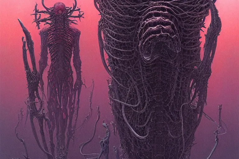 Image similar to that is not dead which can eternal lie and with strange aeons even death may die, intricate, ultra high definition, ultra detailed, symmetry, sci - fi, dark fantasy, by wayne barlowe