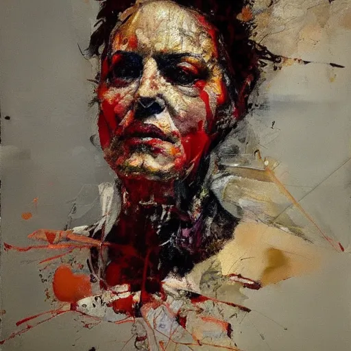 Image similar to portrait by Lita Cabellut