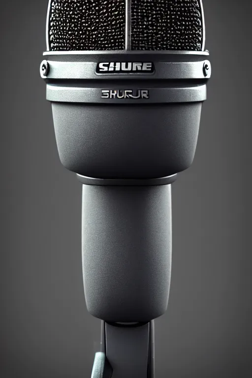 Image similar to high quality 3 d render shure 5 5 s microphone hybrid very cute cyborg crow!, cyberpunk highly detailed, unreal engine cinematic smooth, in the style of blade runner & detective pikachu, hannah yata charlie immer, moody light, low angle, uhd 8 k, sharp focus